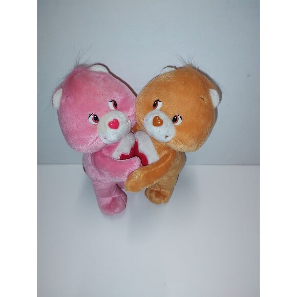 Care Bears Plush Set - Love-A-Lot & Tenderheart Bear - 8" - Soft & Cuddly - Picture 15 of 16
